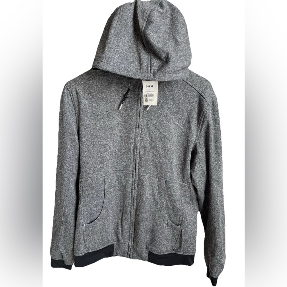 Sierra Designs Women Reversible Black Gray Hooded Jacket A3